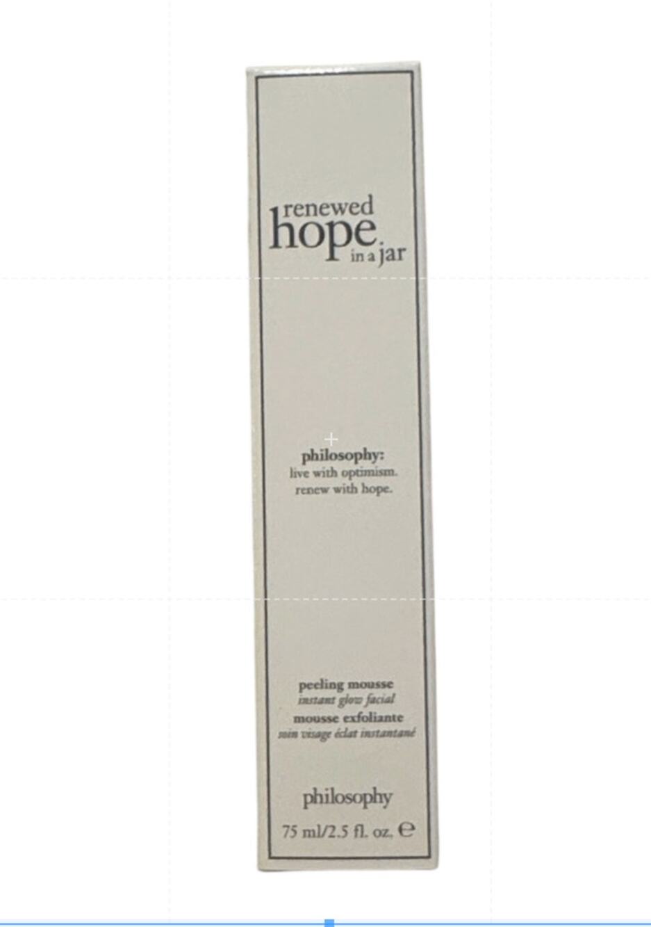 New PHILOSOPHY Renewed Hope in a jar peeling Mousse 2.5 oz. Face